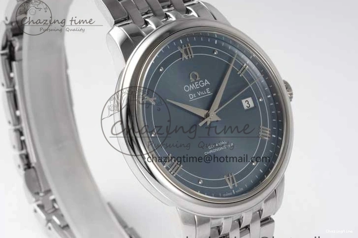 0429 De Ville SS DIWF 1:1 Best Edition Light Blue Dial SS Markers on SS Bracelet MIYOTA TopPick 7850